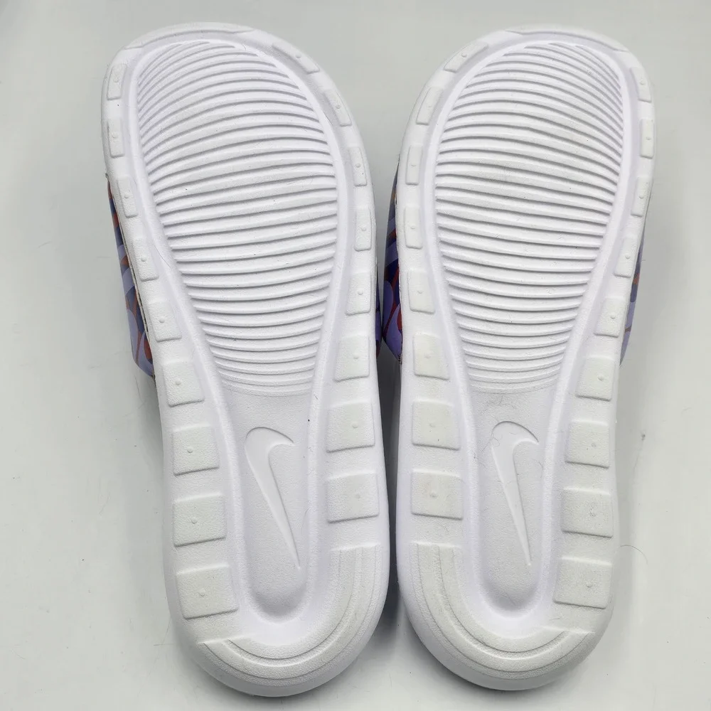 Nike Victori One Slide Men 11 CN9676-601 Purple Red Wavy Graphic EUC